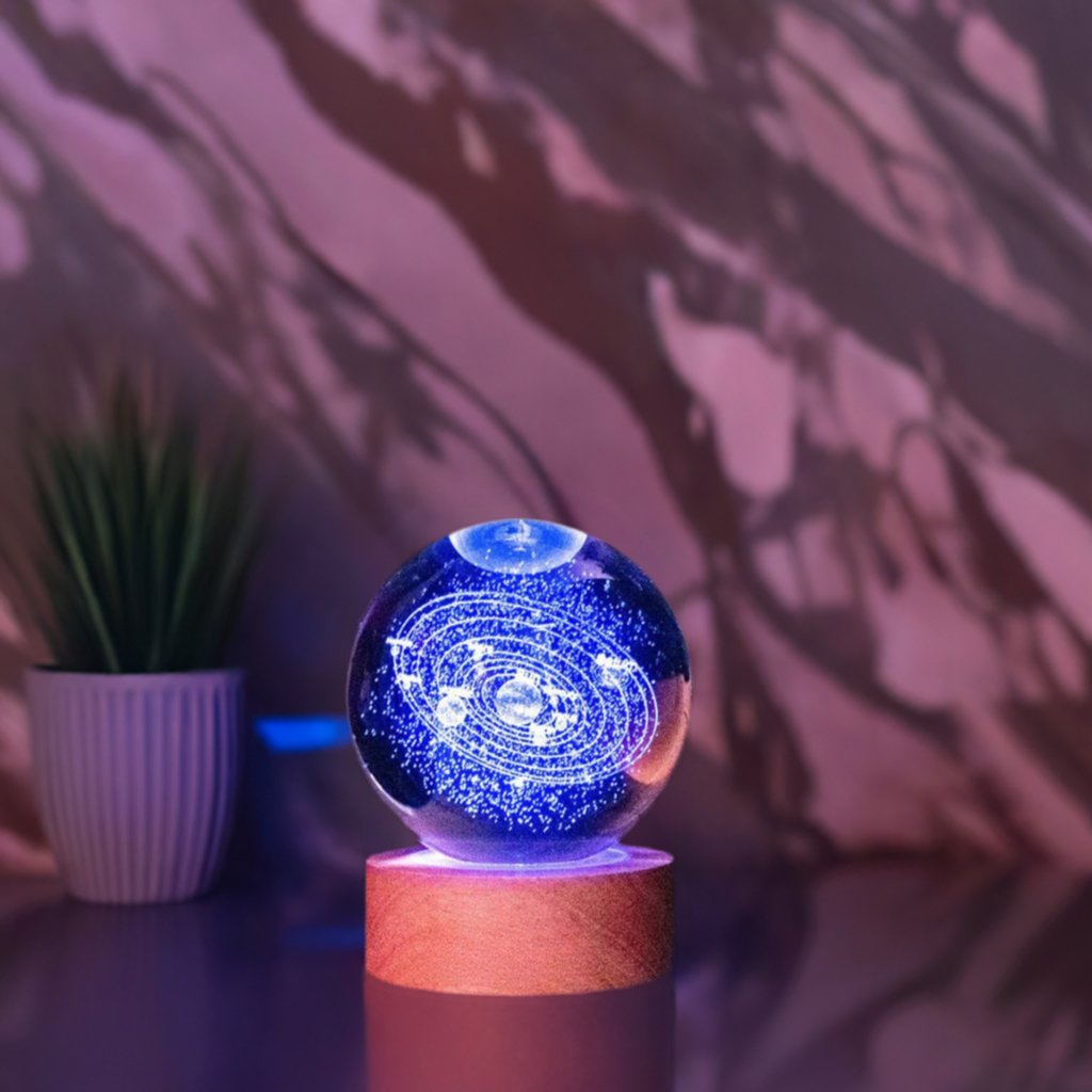 Crystal Galaxy Glowing Planetary Lamp Ball™️ - SKØRTER