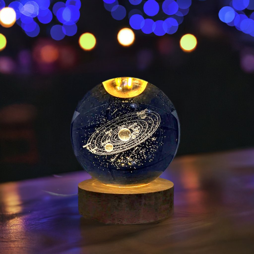 Crystal Galaxy Glowing Planetary Lamp Ball™️ - SKØRTER