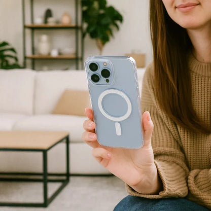 Skorter | CrystalMag – Clear MagSafe Compatible Case for iPhone 11-17 Series