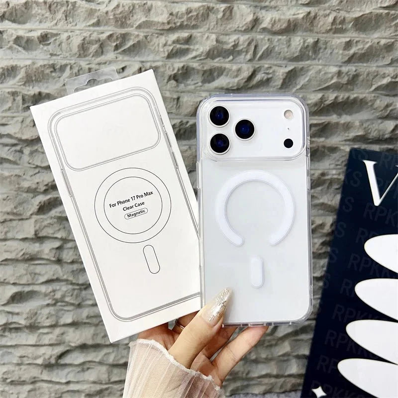 Skorter | CrystalMag – Clear MagSafe Compatible Case for iPhone 11-17 Series