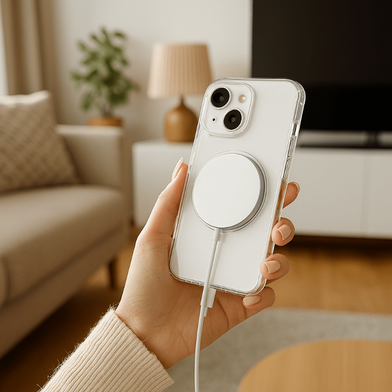 Skorter | CrystalMag – Clear MagSafe Compatible Case for iPhone 11-17 Series