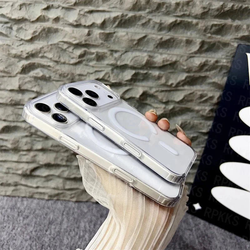 Skorter | CrystalMag – Clear MagSafe Compatible Case for iPhone 11-17 Series