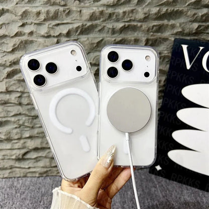 Skorter | CrystalMag – Clear MagSafe Compatible Case for iPhone 11-17 Series