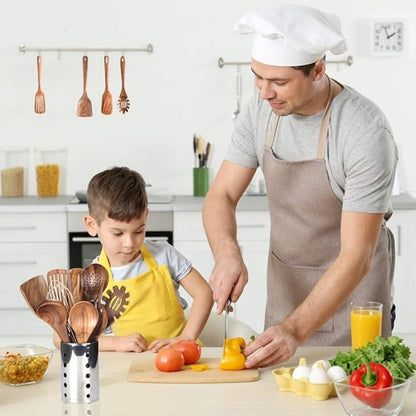 Skorter | CULINAWOOD Utensil Set – Premium Teak Cooking Tools for Sustainable Use