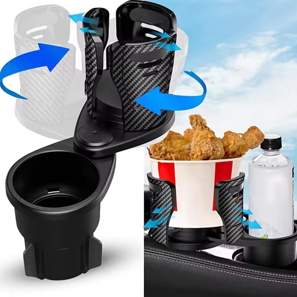 Skorter | Cupswivel – Dual Rotating Car Cup Holder for Drinks & Easy Access