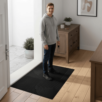 Skorter | CURVIMAT – Absorbent Curved-Line Mat for Modern Entryways