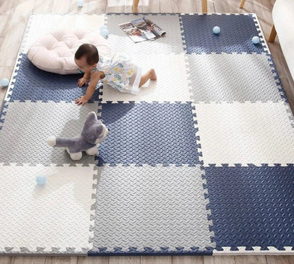 Skorter | Cushioplay Baby Mat – Soft Play Mat with 12 Puzzle Pieces – Shock-Absorbing and Non-Toxic for Crawling and Playtime