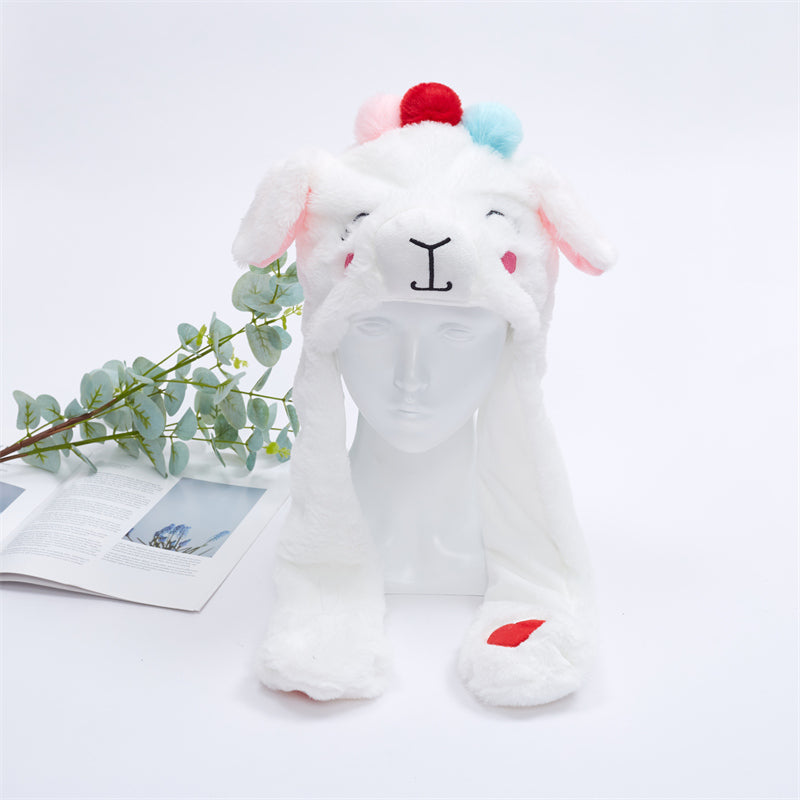 Skorter | BunnyBounce Plush Hat with Moving Ears for Kids & Adults
