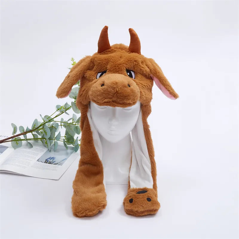 Skorter | BunnyBounce Plush Hat with Moving Ears for Kids & Adults