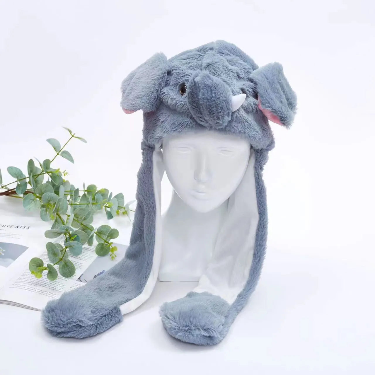 Skorter | BunnyBounce Plush Hat with Moving Ears for Kids & Adults