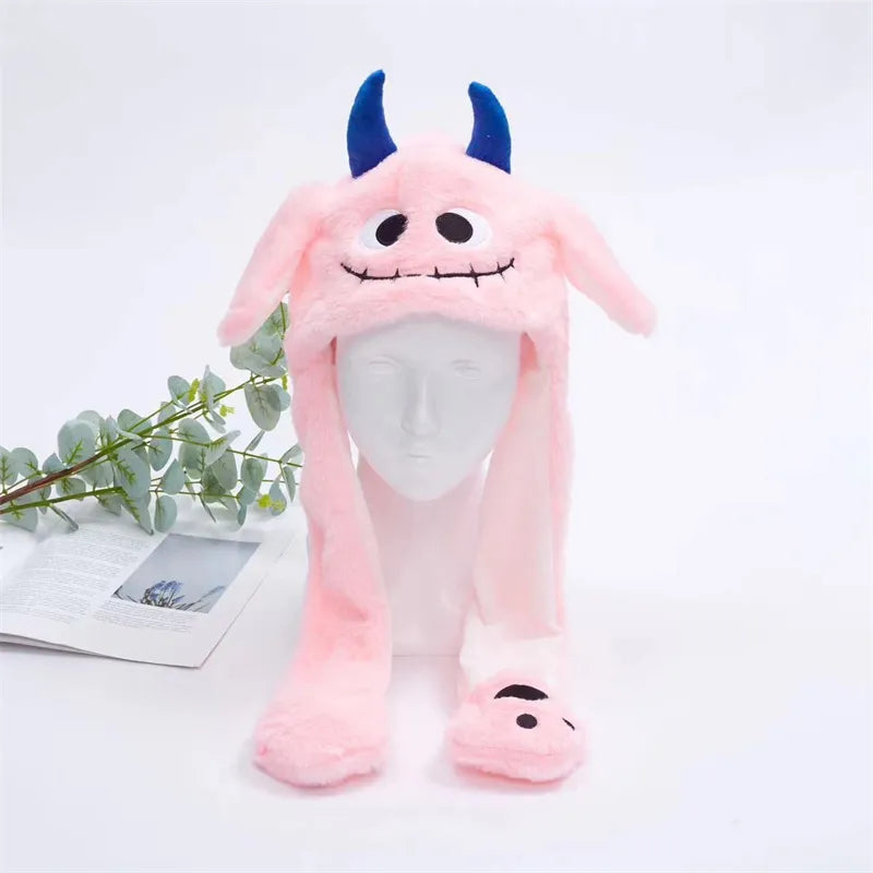 Skorter | BunnyBounce Plush Hat with Moving Ears for Kids & Adults