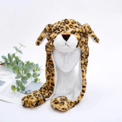 Skorter | BunnyBounce Plush Hat with Moving Ears for Kids & Adults