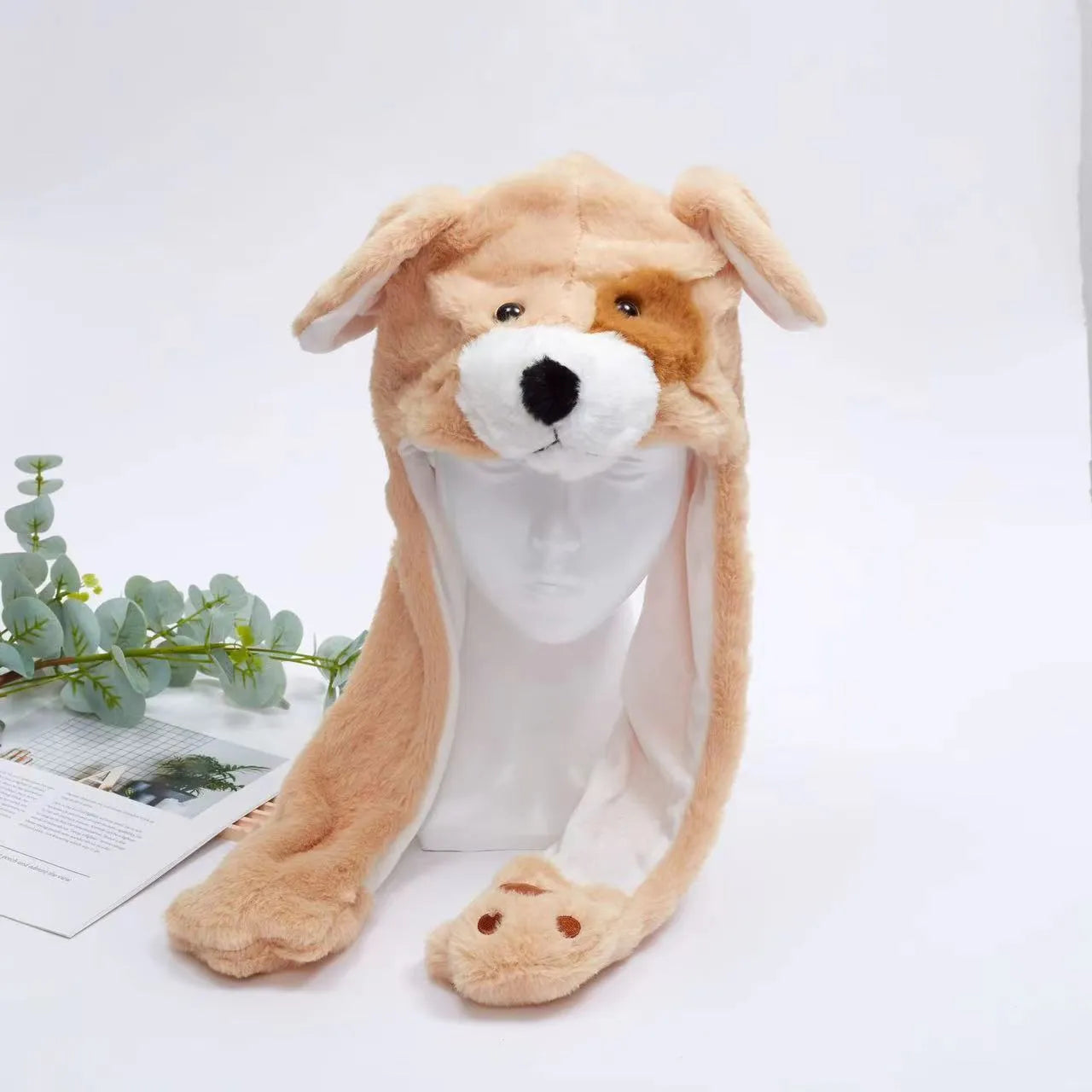 Skorter | BunnyBounce Plush Hat with Moving Ears for Kids & Adults