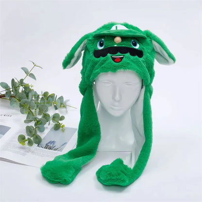 Skorter | BunnyBounce Plush Hat with Moving Ears for Kids & Adults