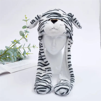 Skorter | BunnyBounce Plush Hat with Moving Ears for Kids & Adults