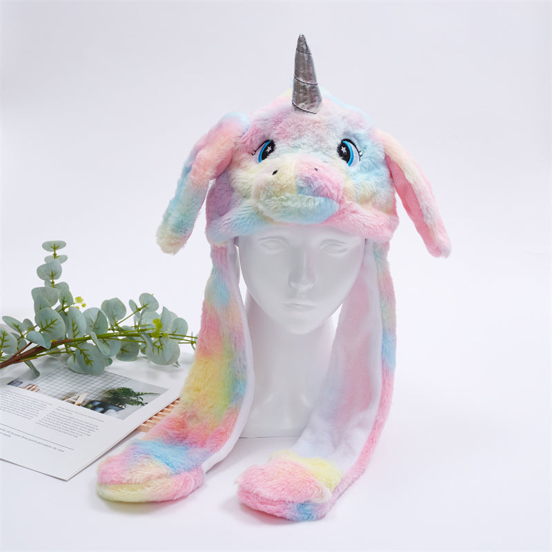 Skorter | BunnyBounce Plush Hat with Moving Ears for Kids & Adults