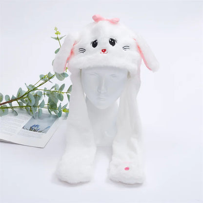 Skorter | BunnyBounce Plush Hat with Moving Ears for Kids & Adults