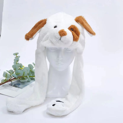 Skorter | BunnyBounce Plush Hat with Moving Ears for Kids & Adults