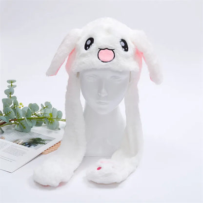 Skorter | BunnyBounce Plush Hat with Moving Ears for Kids & Adults