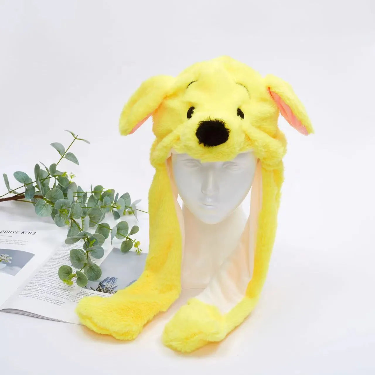 Skorter | BunnyBounce Plush Hat with Moving Ears for Kids & Adults