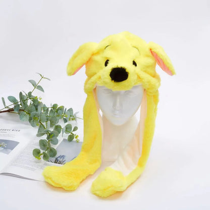 Skorter | BunnyBounce Plush Hat with Moving Ears for Kids & Adults