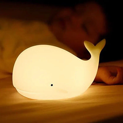 Skorter | Cute Whale Night Light with Colour Change - GlowWhale