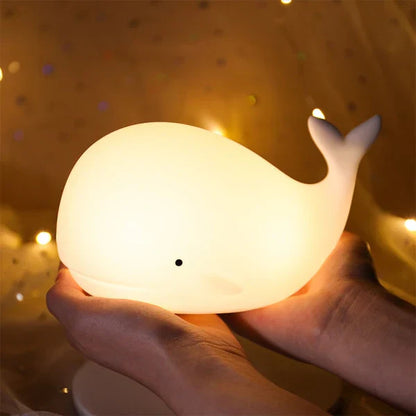 Skorter | Cute Whale Night Light with Colour Change - GlowWhale