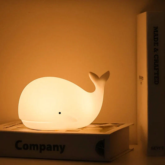 Skorter | Cute Whale Night Light with Colour Change - GlowWhale