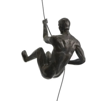 Skorter | Climbing Man Wall Sculpture Set – Modern Resin Art