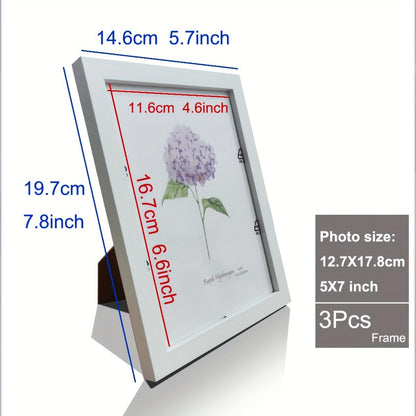 Skorter | 3-part Wooden Picture Frame - Classic Picture Frame for Wall and Table Decoration, Perfect for Parties and Gifts