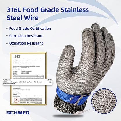 Skorter | Food grade stainless steel mesh metal glove