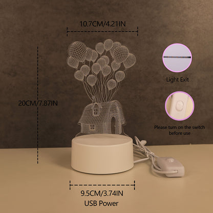 Skorter | LumiBalloon - 3D LED Balloon House Night Light USB powered