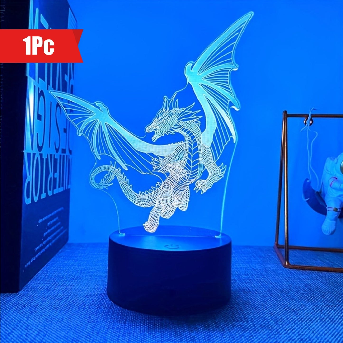 Skorter | DinoLight - 3D Dinosaur Night Light with Touch Control, RGB Light