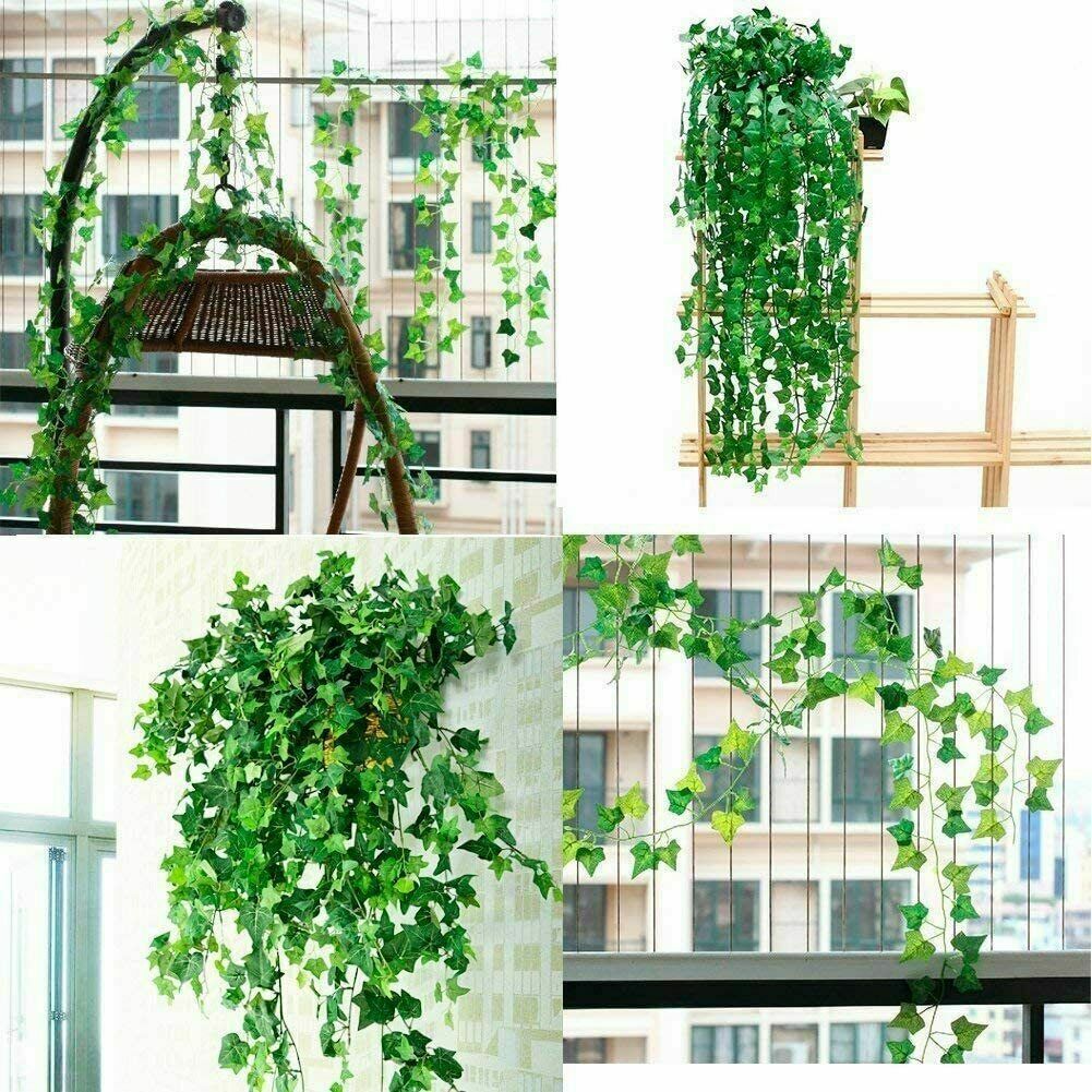 Skorter | Artificial ivy leaves Plants Fake Hanging Garland Plants Wine House Flower Decoration -