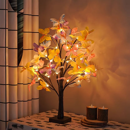 Skorter | GlowBirch - Elegant LED Birch Butterfly Lamp for Room and Festive Atmosphere