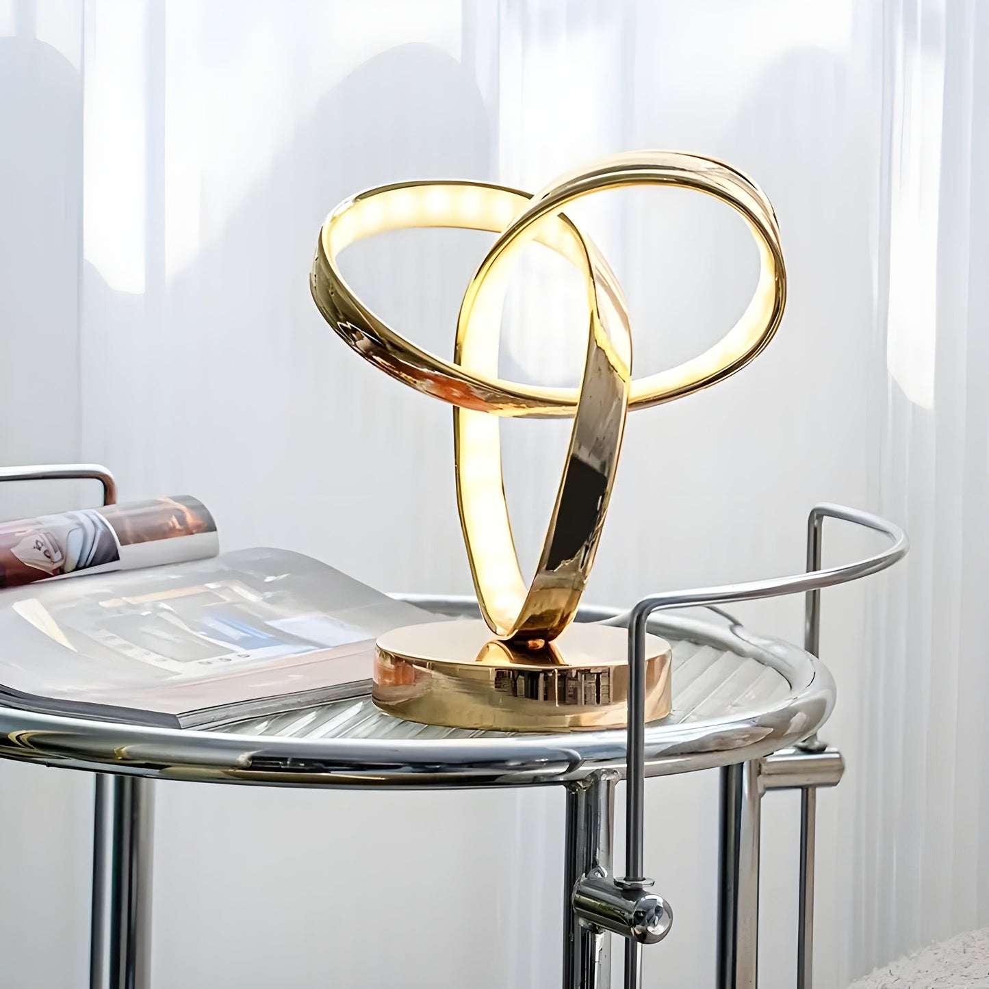 Skorter | Lamp - Luxury Golden Möbius Ring Desk Reading Lamp