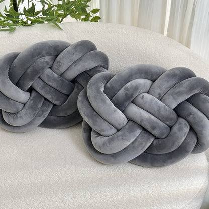 Skorter | 2 Pieces Button Ball Cushions - Soft Plush Cushions, Decorative Cushions for Bed, Sofa and Living Room