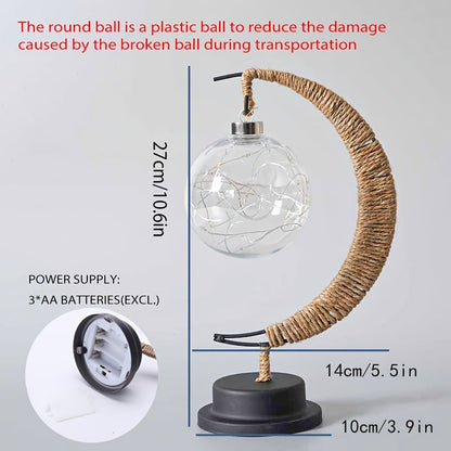 Skorter | MaanLys - Smedjern LED Table Lamp With Decorative Desk Lamp Design