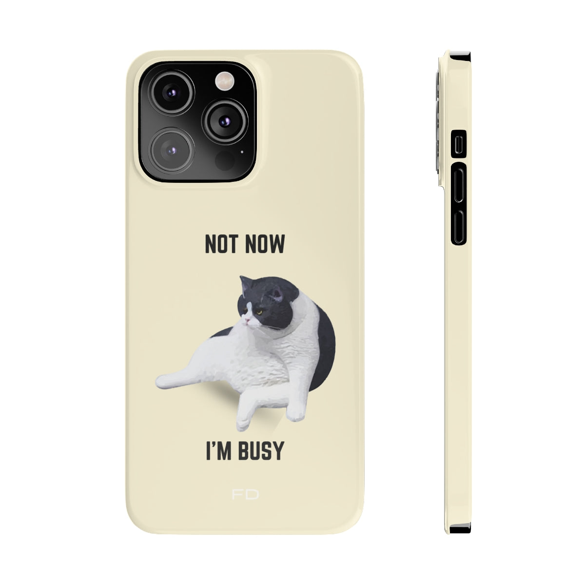 Skorter | Bored Cat Theme Slim Case for iPhone 14, 14 PRO and 14 PRO MAX