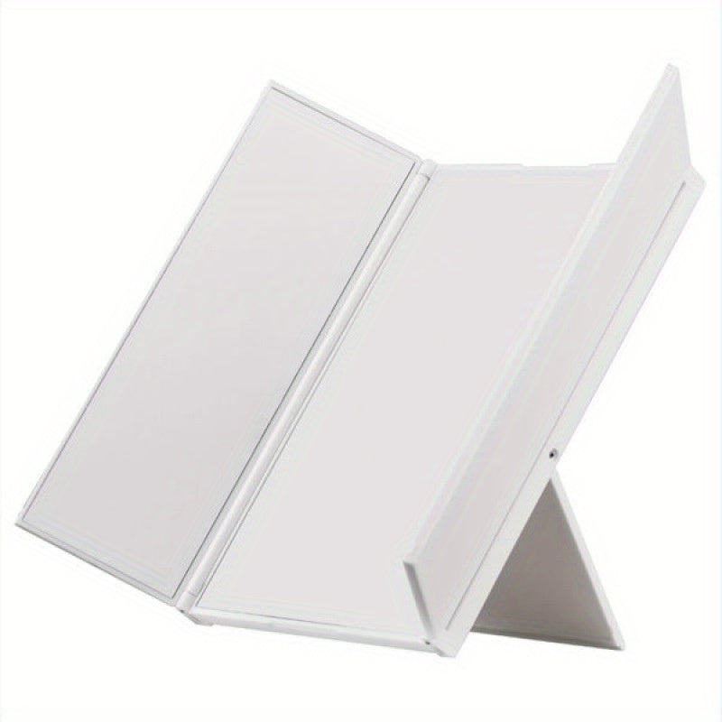 Skorter | Tri-Fold LED Makeup Mirror – Portable Folding Trifold Mirror with Lighting
