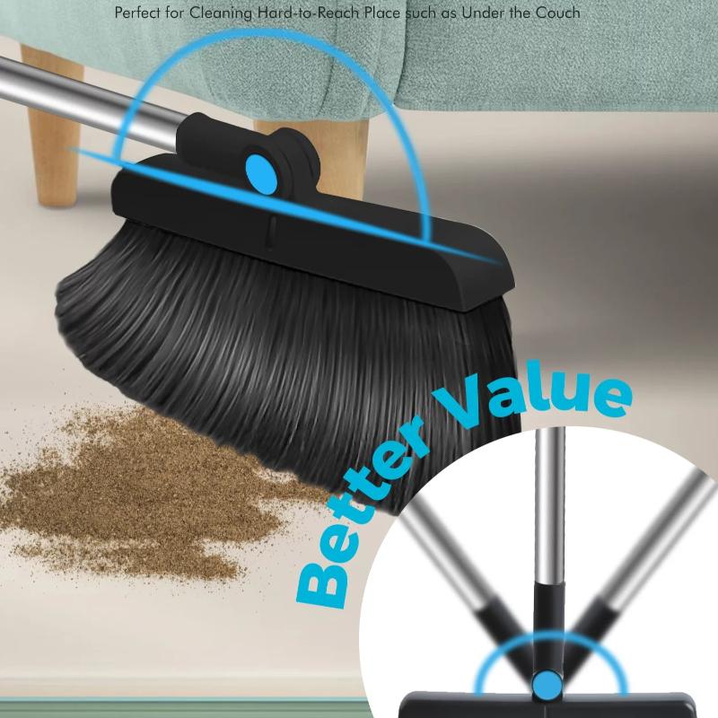 Skørter | Steel broom and broom set with 56.9" long handle