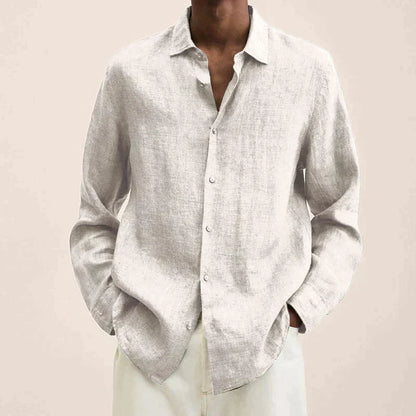 Skorter | Linen Long Sleeve Shirt for Men