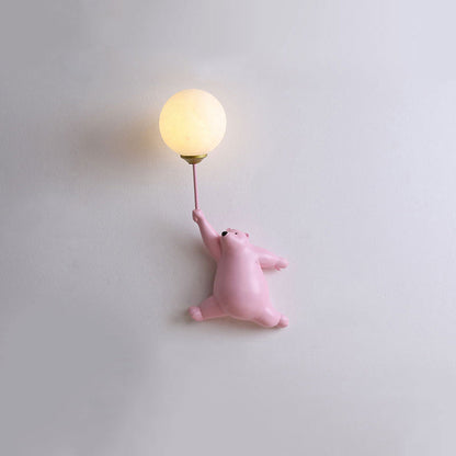 Skorter | Teddy LED Wall Lamp White/Blue/Pink