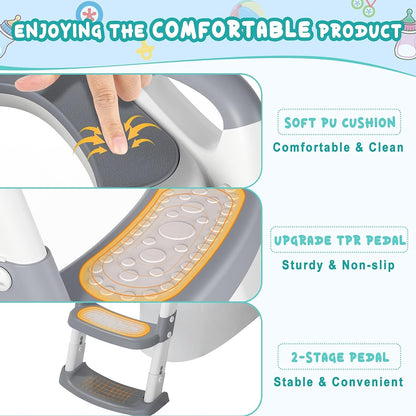 Skorter | 2024 New Potty Training Toilet Seat for Kids With Step Stool Ladder