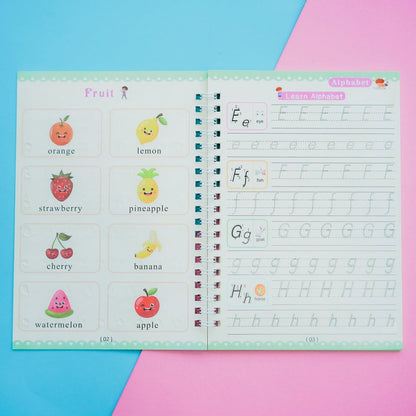 Skorter | Children'S Numbers Letters Practice Magic Copybook