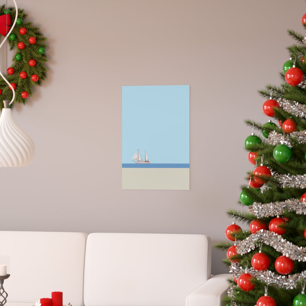 Skorter | Boat in the Ocean Poster