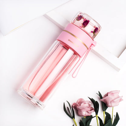 Skorter tea infuser in crystal clear glass