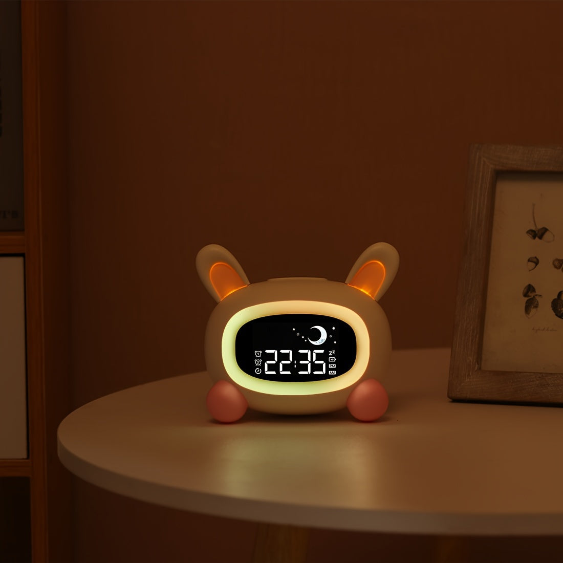 Skorter | BunnyTime - Cute Sleepytime Alarm Clock with Music and Night Light