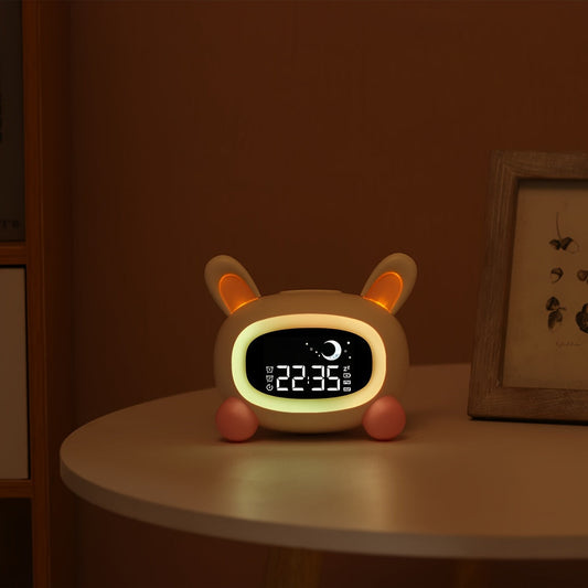 Skorter | BunnyTime - Cute Sleepytime Alarm Clock with Music and Night Light