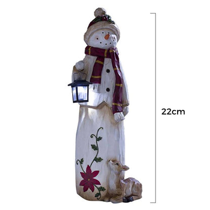 skorter | Forest Snowman With Solar Lantern